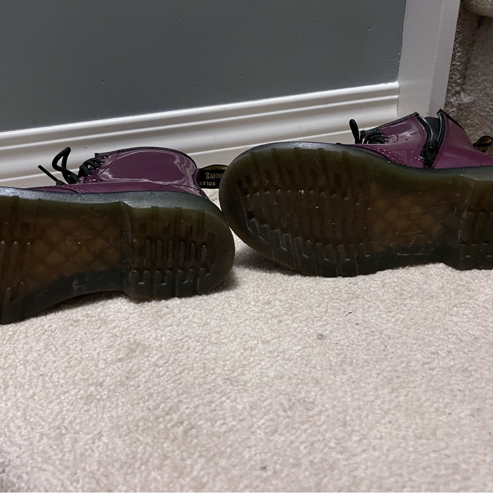 Patent Dr Martens kids boots US size 3 - Picture 4 of 5